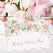 Carte Fête des mères florales