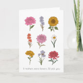 Carte Fête des mères florales (Devant)