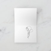 Carte Fête des mères florales personnalisée (Intérieur)