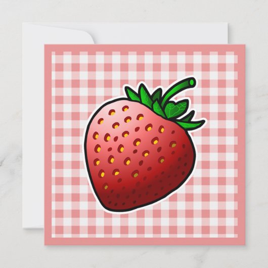 Carte Fête des Mères Fraise Rouge (Devant)