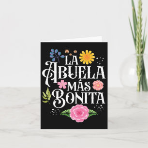 Carte Fête des mères Grand-mère La Abuela Más Bonita His