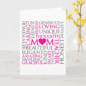 Carte Fête des mères Hommage à maman (Fleur jaune)