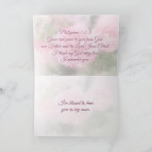 Carte Fête des Mères Inspirer la Bible Verse Philippiens (Intérieur)