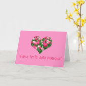 Carte fête des mères italienne heureuse ! (Fleur jaune)