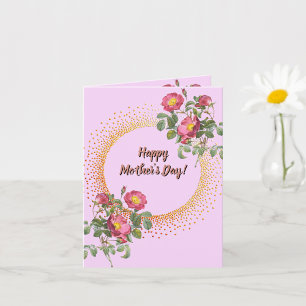 Carte Fête des Mères Jardin Anglais Floral