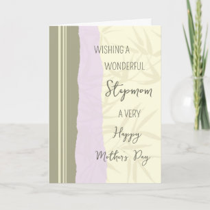 Carte Fête des mères joyeuses de StepMom Modern