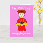 Carte Fête des mères : la pire cuisinière du monde (Fleur jaune)