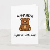 Carte Fête des Mères Mama Bear (Devant)