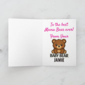 Carte Fête des Mères Mama Bear (Intérieur)