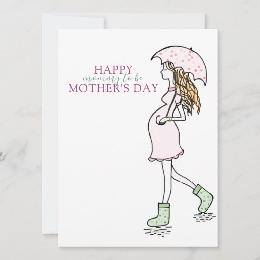 Carte Fête des mères maman être florale (Devant)