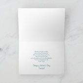 Carte Fête des mères Maman - Fille - Coeurs et Roses (Intérieur)