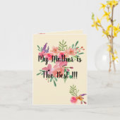 Carte Fête des Mères, meilleur devis jamais! (Fleur jaune)