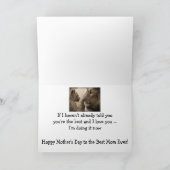 Carte Fête des Mères Meilleure maman Jamais Lion Chat An (Intérieur)