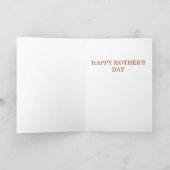 Carte Fête des Mères Merci Maman Fleurs Roses (Intérieur)