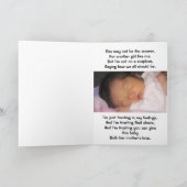 Carte Fête des mères, mère de naissance ou mère adoptive (Intérieur)