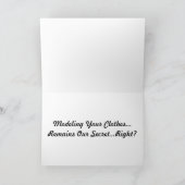 Carte Fête des mères Modélisation des vêtements (Intérieur)