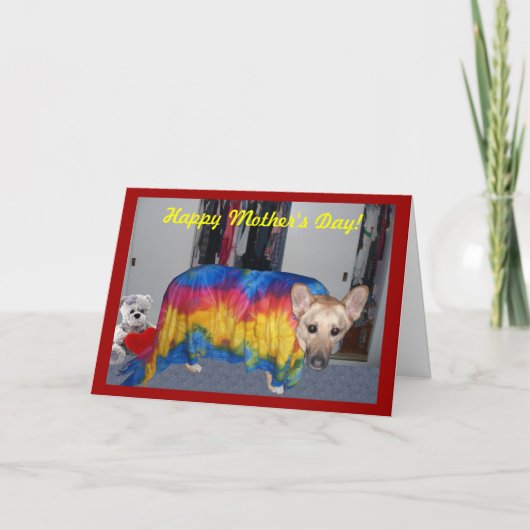 Carte Fête des mères Modélisation des vêtements (Devant)