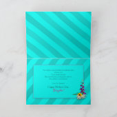 Carte Fête des mères, NOTRE fille, Fleurs de jardin, Aqu (Intérieur)