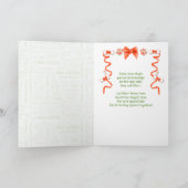 Carte Fête des Mères Orange et Vert du chien (Intérieur)