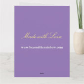 Carte Fête des mères personnalisées (Dos)