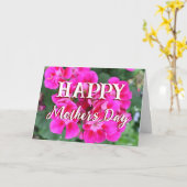 Carte Fête des Mères Photo Fleur Rose (Fleur jaune)