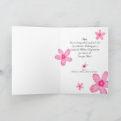 Carte Fête des Mères Photo Floral Rose Greeting (Intérieur)