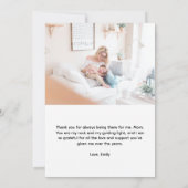 Carte Fête des Mères Pink damier esthétique (Dos)