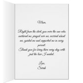 Carte Fête des Mères Pink Purple Floral avec messa (Intérieur (Droit))