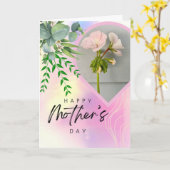 Carte Fête des mères Pomme florale Fleur de fleurs de gé (Fleur jaune)