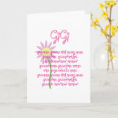 Carte Fête des mères pour GiGi (Fleur jaune)