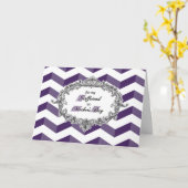 Carte Fête des Mères pour Girlfriend Chevrons Antique Fr (Fleur jaune)