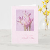 Carte Fête des mères pour la naissance de maman (Fleur jaune)