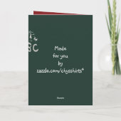 Carte Fête des mères pour les enseignants (Dos)