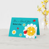 Carte Fête des mères pour Pickleball Maman, turquoise (Fleur jaune)