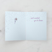 Carte Fête des mères qui pensent à vous les fleurs viole (Intérieur)