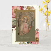 Carte Fête des mères religieuses (Fleur jaune)