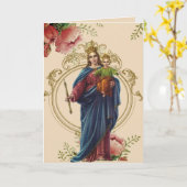 Carte Fête des mères religieuses Bénédiction de la flore (Fleur jaune)