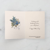 Carte Fête des mères religieuses Bénédiction de la flore (Intérieur)