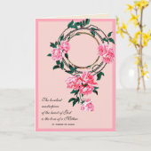 Carte Fête des mères religieuses St. Therese catholique (Fleur jaune)