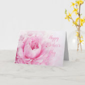 Carte Fête des mères rose (Fleur jaune)