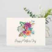 Carte Fête des mères Roses roses roses roses, orange et (Debout devant)