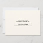 Carte Fête des mères Roses roses roses roses, orange et (Dos)