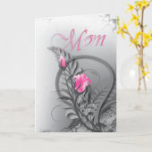 Carte Fête des mères Roses roses roses roses roses (Fleur jaune)