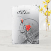 Carte Fête des mères Roses rouges (Fleur jaune)