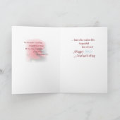 Carte Fête des mères, Roses rouges, Religieux (Intérieur)