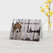 Carte Fête des Mères Secourus Pups (Fleur jaune)