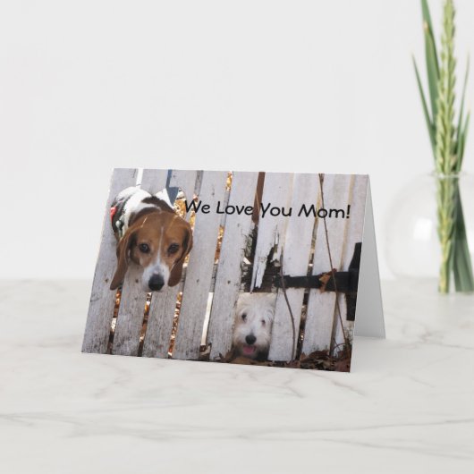 Carte Fête des Mères Secourus Pups (Devant)