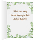 Carte Fête des Mères Sloth - Je t'aime beaucoup ra (Intérieur (Droit))