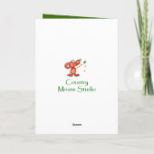 Carte Fête des mères Soeur mignonne Aquarelle Bruant (Dos)