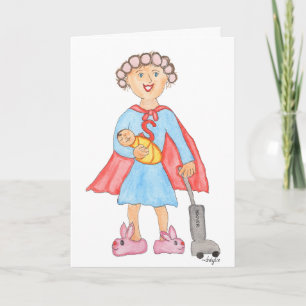 Carte Fête des Mères Super Maman